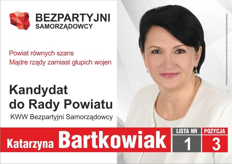 Katarzyna Bartkowiak - kandydatka do Rady Powiatu