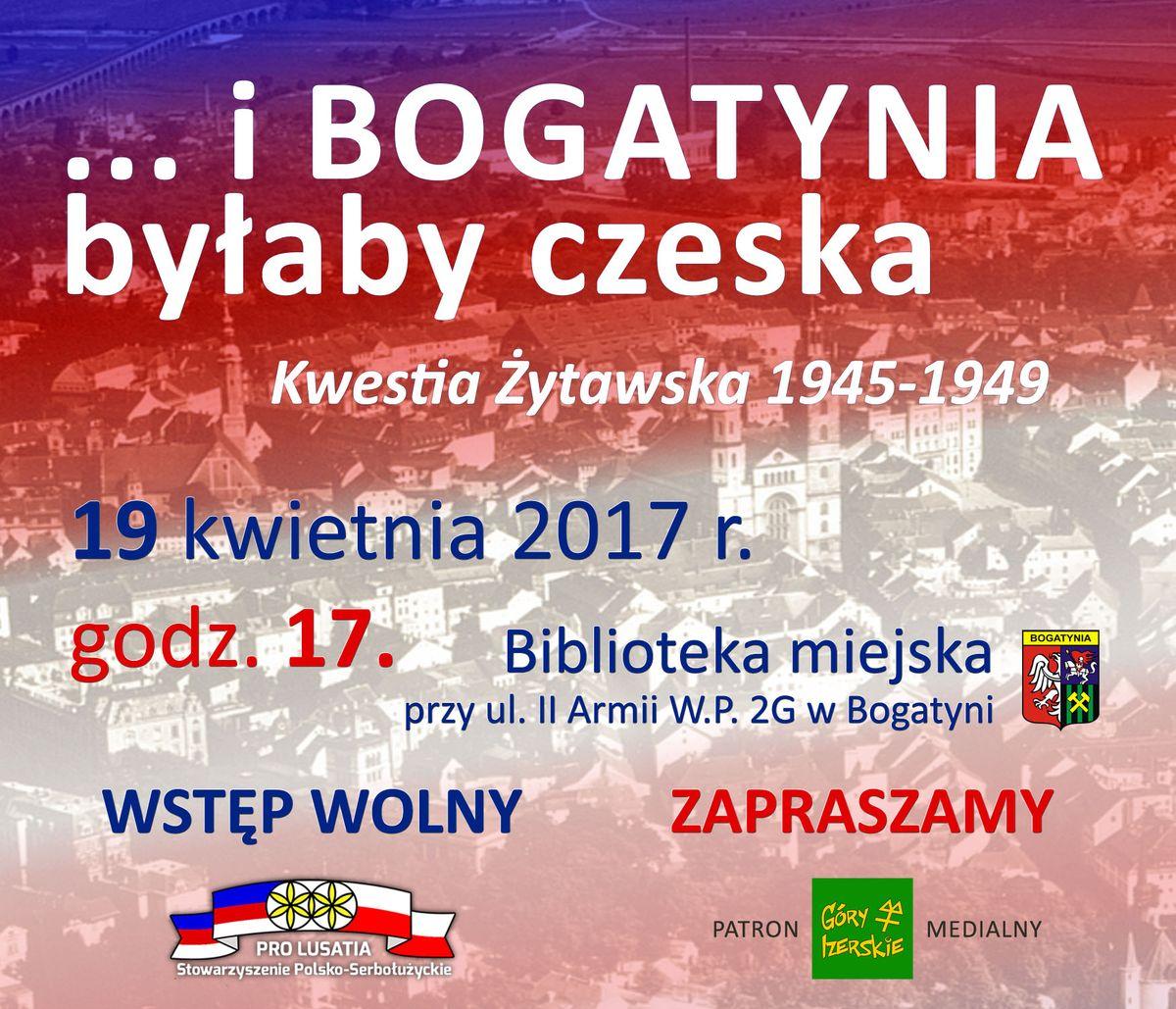 Spotkanie z prof. Piotrem Pałysem, autorem KWESTII ŻYTAWSKIEJ, w Bogatyni 19 kwietnia 2017 r.