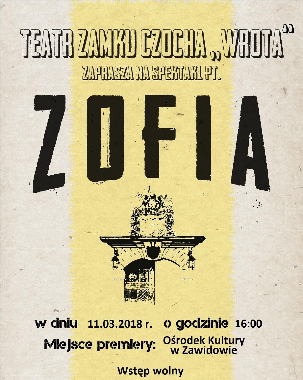 Plakat Zofia