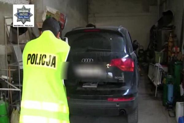 Odzyskano trzy auta, w tym luksusowe Audi Q7 o wartości ponad 150 tys. zł, fot. KPP w Zgorzelcu